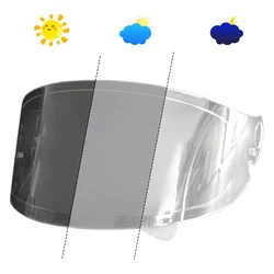 Shoei Glamster motosiklet kask Lens için fotokromik kask Visor Anti-UV hromic çay siyah vizör