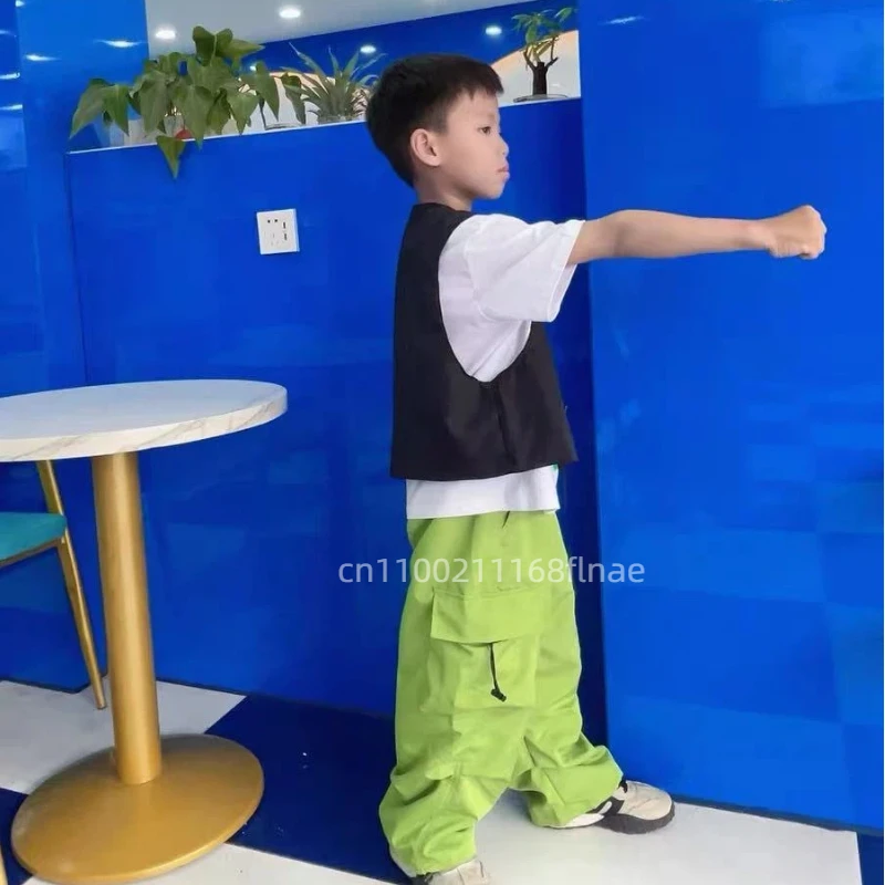 Children's Hip-hop Street Dance Performance Costume, Boys' Hip-hop Vest Set, Girls' Jazz Dance Runway Show Costume