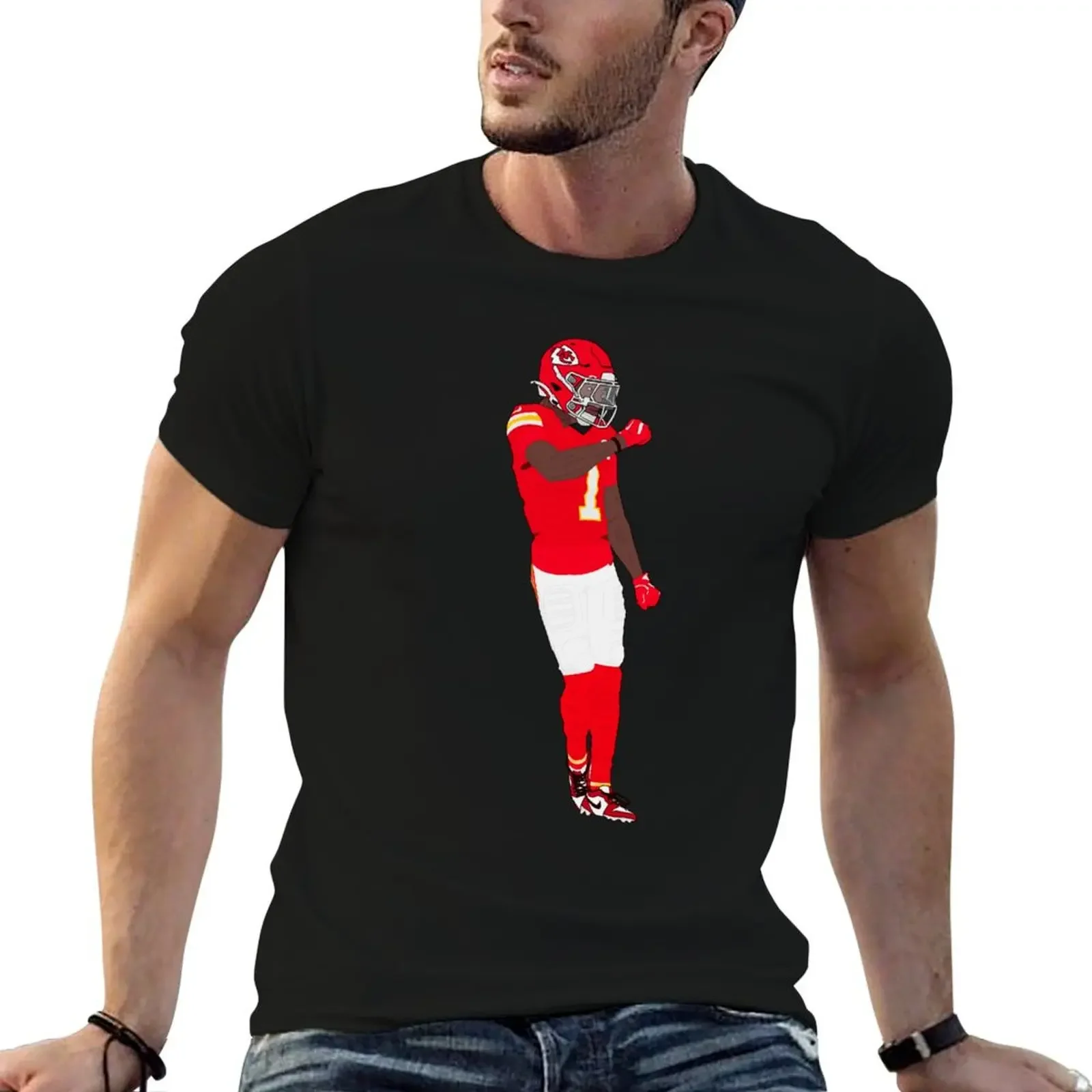 Xavier Worthy Touchdown T-Shirt vintage designer shirts graphic t shirts mens graphic t-shirts hip hop