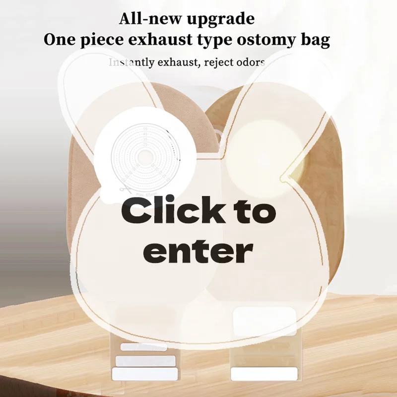 Medical Colostomy Bag 1Pcs 65mm Hole Drainable High Absorbency Odor Proof Disposable Ostomy Pouch for Stoma Care