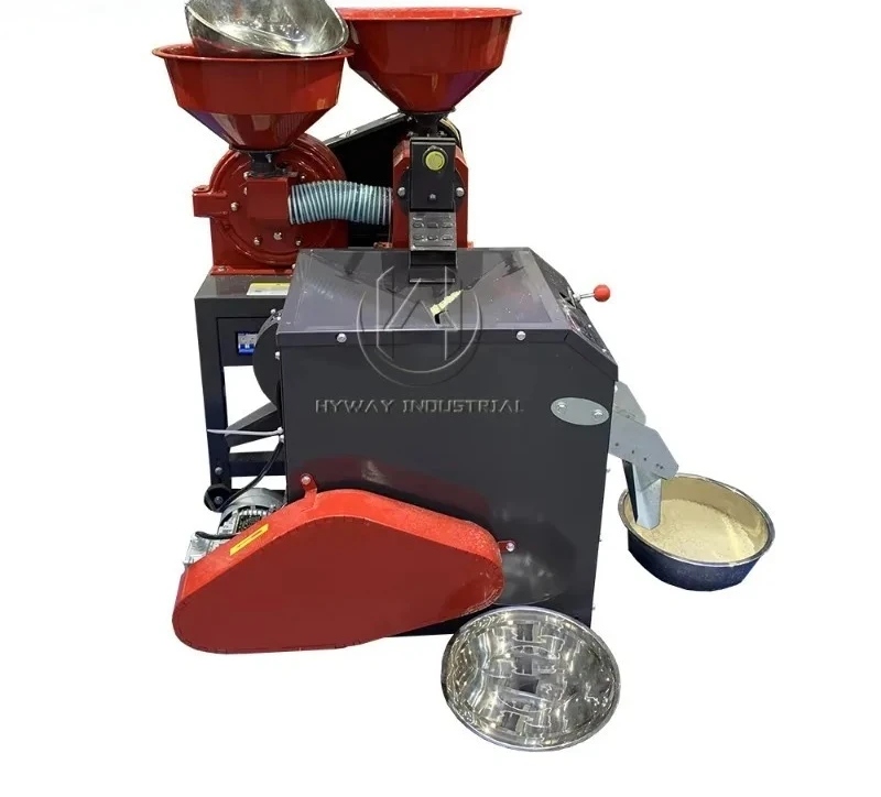[Best-selling] 200kg/h Portable Wheat Barley Sorghum Corn Mini Combined Rice Mill Machine Auto Rice Mill In Bangladesh Rice Mil