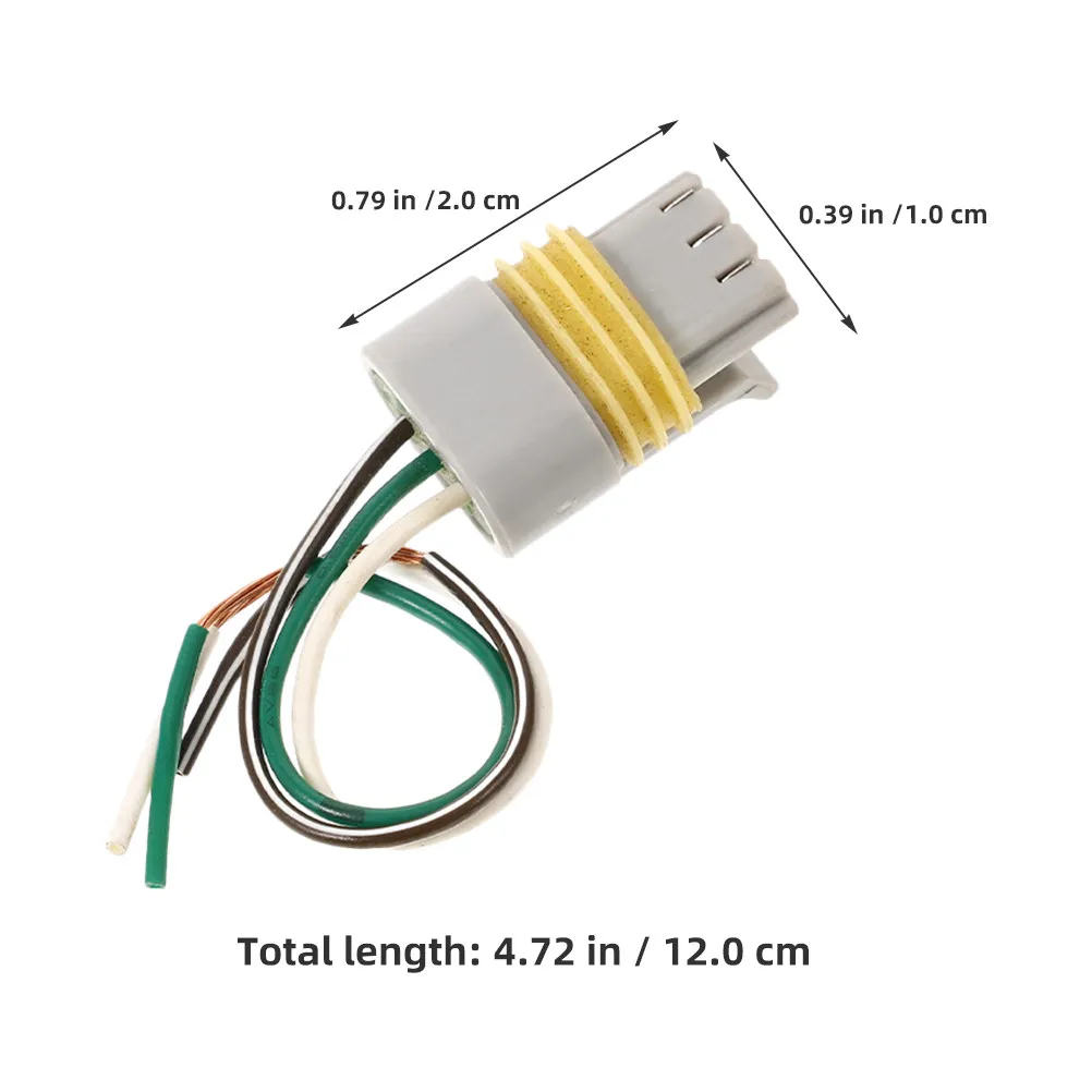 4Pcs 3-Pin Ignition Coil Female Connector Plug Pure Copper Conductive Wiring High Repair Harness for Cars