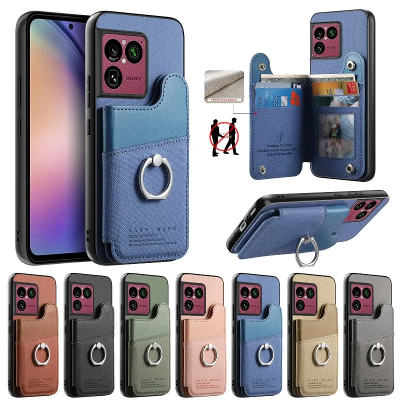 Cover For Sony Xperia 1VIII PU Leather Flip Wallet Card Slot Case For Sony Xperia 1 VIII Magnetic Ring Holder Shockproof Bumper view 2