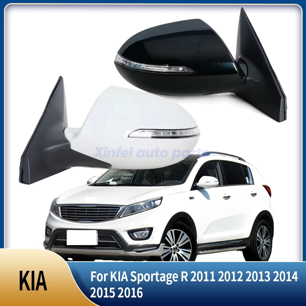 

For KIA Sportage R 2011 2012 2013 2014 2015 2016 Outside Rearview Mirror Side Rear View Mirror Assembly 5/7pin Car Accessories