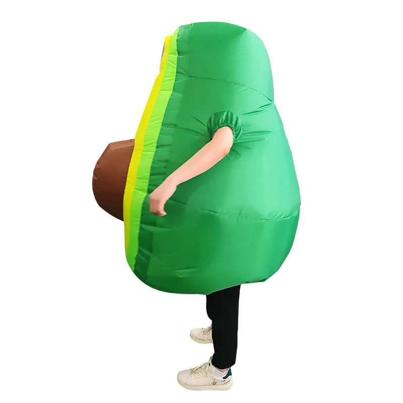 Avocado Inflatable Costumes Cartoon Blow Up Clothes Halloween Party Cosplay Costume Funny Performance Props view 4