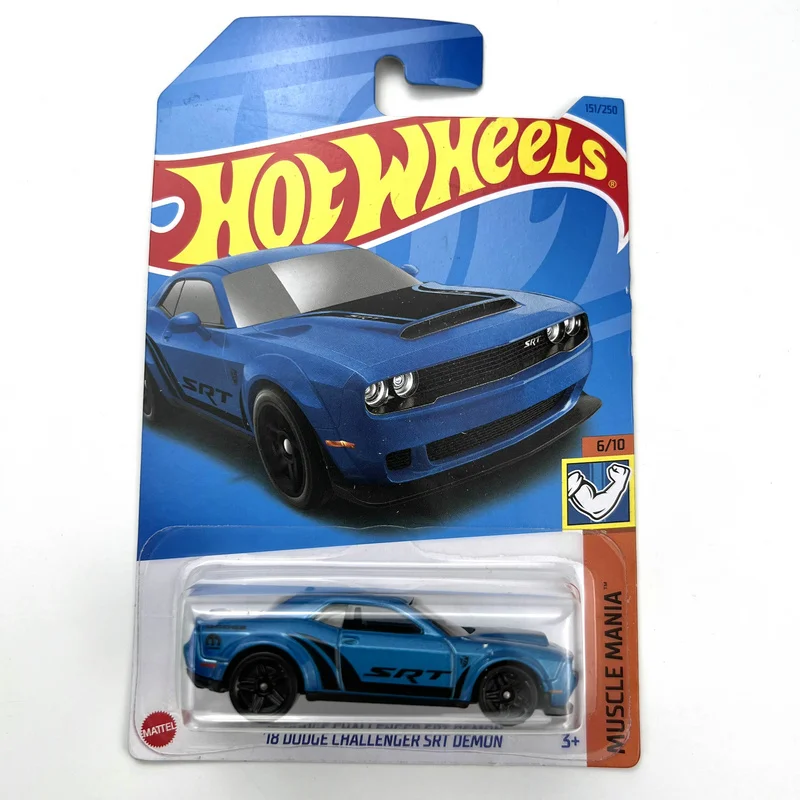 2023-151 Hot Wheels Cars 18 DODGE CHALLENGER SRT DEMON 1/64 Metal Die-cast Model Collection Toy Vehicles