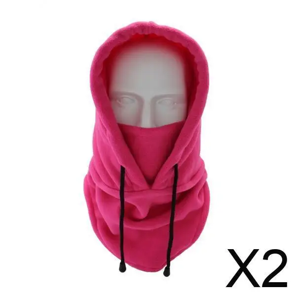 Windproof Ski Mask Hat Thick Fleece Hood Scarf Neck Protector for Outdoor Biking Hunting