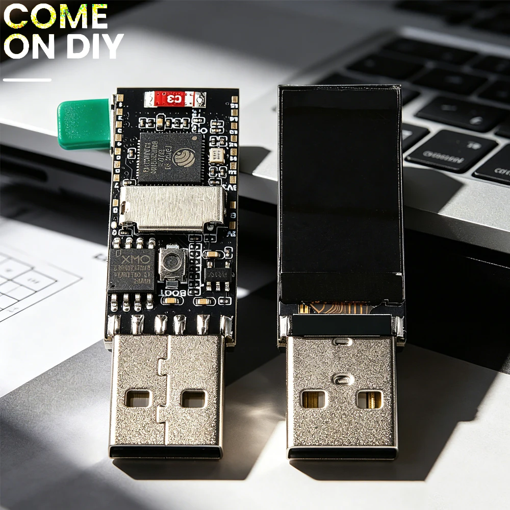 ESP32 S3 USB-Dongle Entwicklungsboard mit 0,96 Zoll LCD-Display N16R8, WLAN, Bluetooth, SD-Karten-Unterstützung für Arduino IoT-Projekte