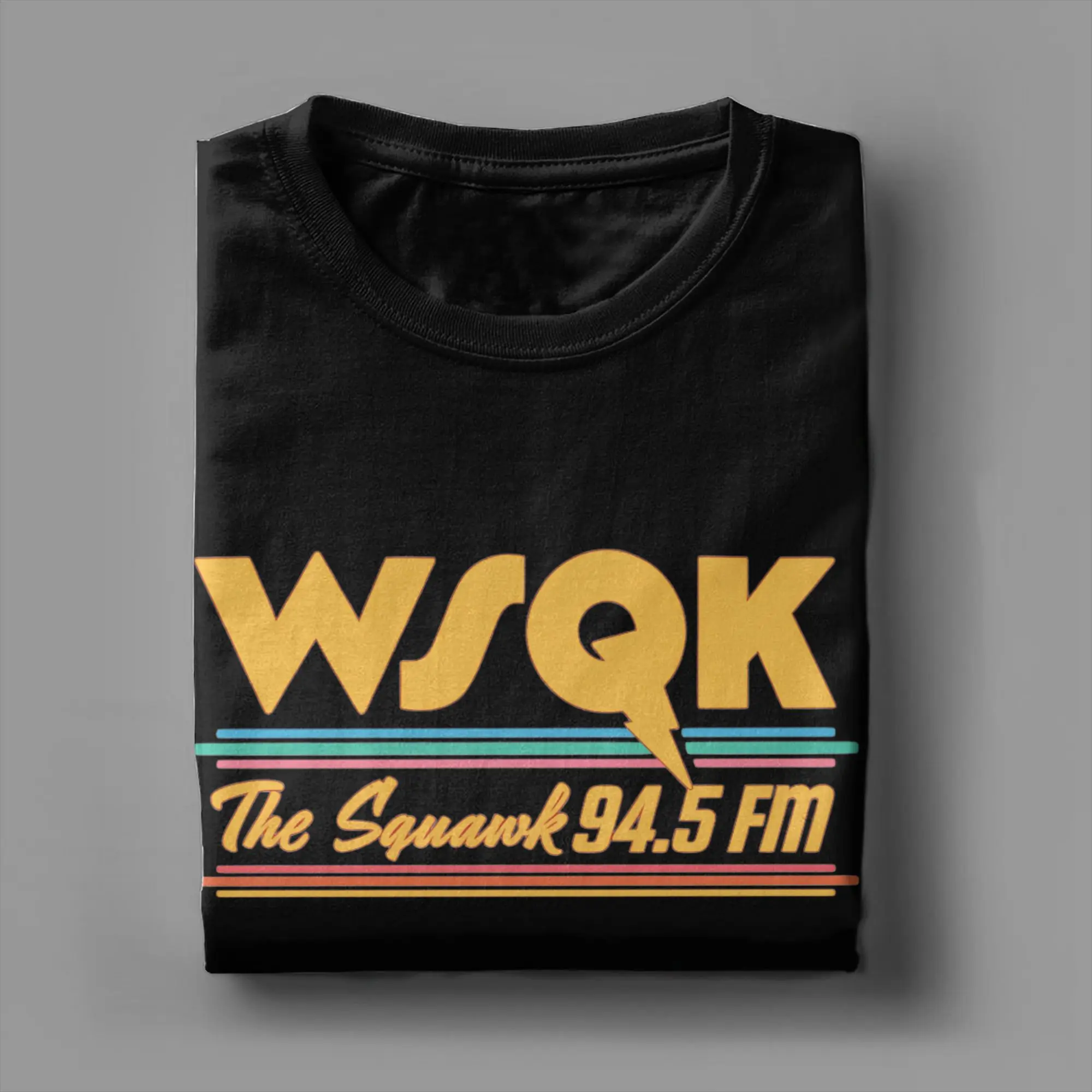 WSQK The Squawk T-Shirts for Men Dustin Henderson  Casual Cotton Tee Shirt Crew Neck Short Sleeve T Shirt 6XL Clothing
