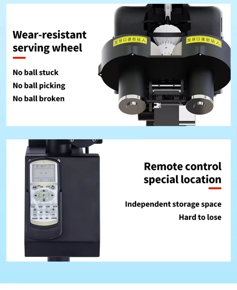 New Arrival APP Control Badminton Shooting Machine SIBOASI B7 Full Function Badminton Training Machine Feeder for Sale