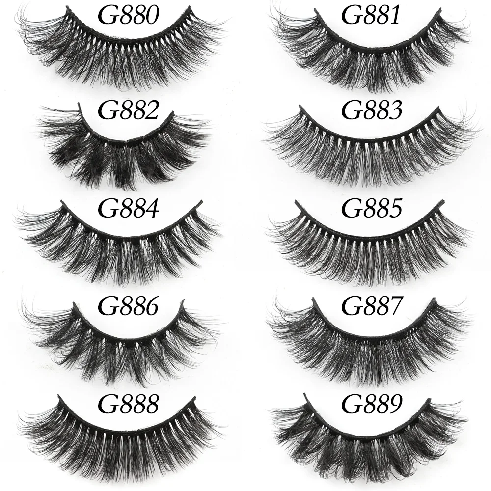 رموش صناعية منحنية من SHIDISHANGPIN ، حجم رقيق ، رموش اصطناعية مثيرة من المنك ، رموش اصطناعية روسية طبيعية ناعمة ، 5 أزواج ، 8 أزواج ، 10 أزواج #6