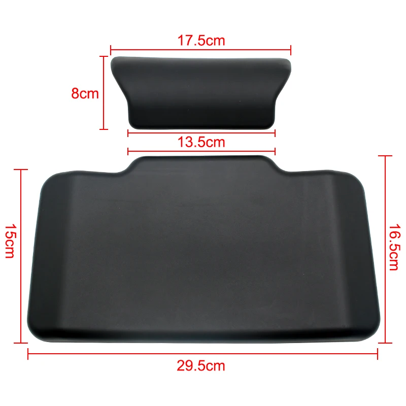 Motorcycle Passenger Backrest Back Pad Universal Self-adhesive Shockproof Moto Rear Top Case Box Luggage Cushion Pad Backrest