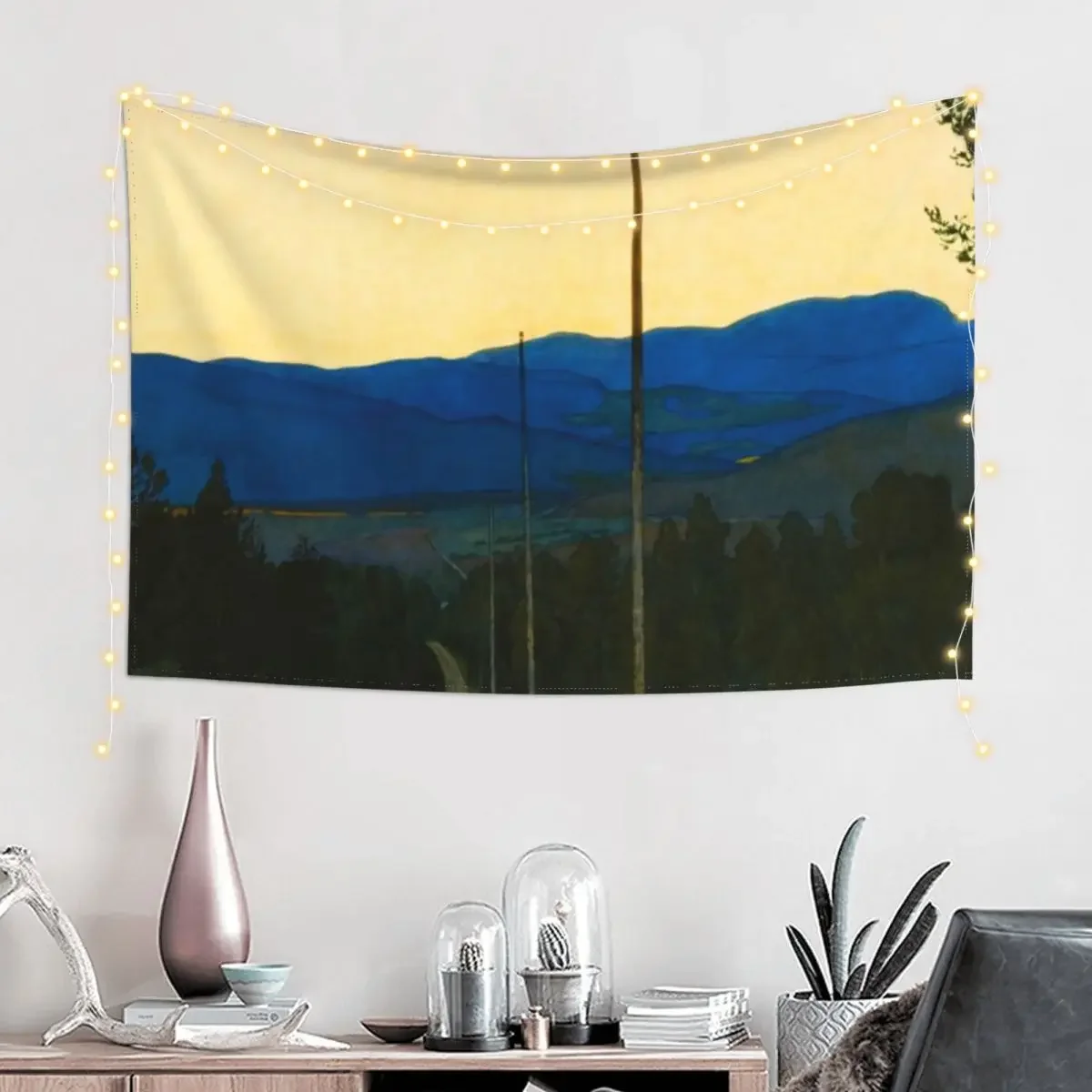 Harald Sohlberg The country road Tapestry Carpet On The Wall Room Decor Korean Style Tapestry