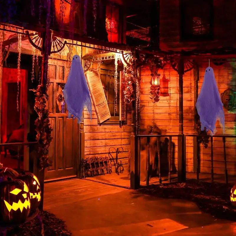 Decoración de escaleras de fantasmas de Halloween, decoración colgante de fantasma interior, decoración colgante de fantasma interior espeluznante, decoración de fantasmas de Halloween para la vida
