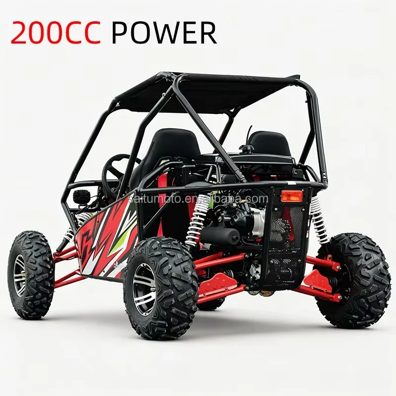 Outdoor 200cc Gas Power Go Kart Buggy 4-Strokes Four Wheels Off Road Go Karts For Adults Factory Wholesales
