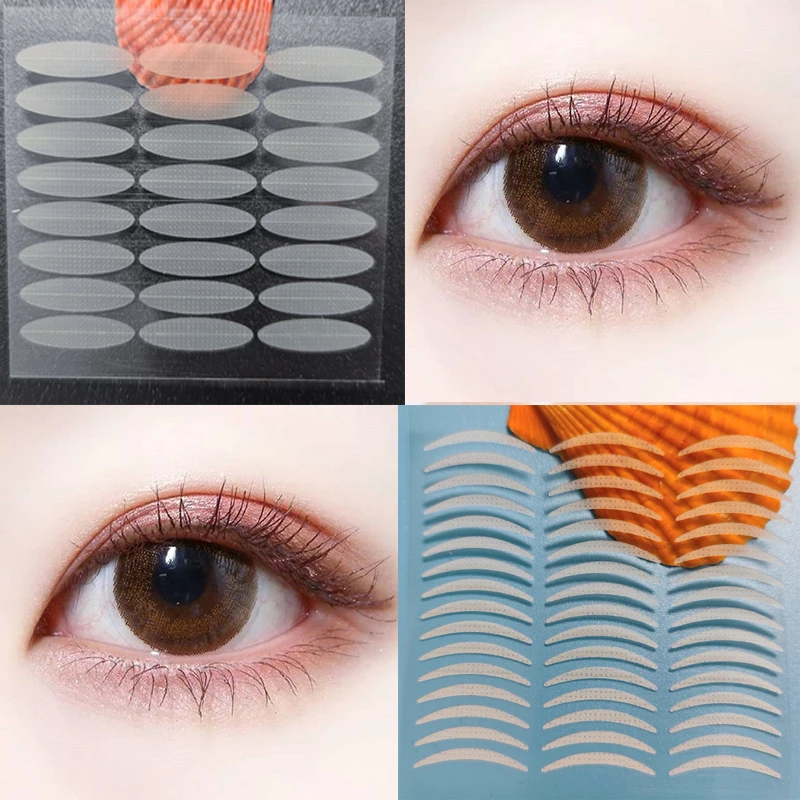 Double eyelid stickers, sticky in contact with water, natural invisible, seamless mesh, long-lasting, beautiful eye stickers