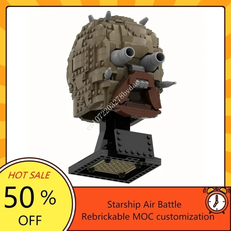 MOC – série de bataille spatiale, modèle Megafigure Tusken Raider, Puzzle personnalisé, technologie, bricolage, jouets d'assemblage créatifs, cadeaux pour enfants