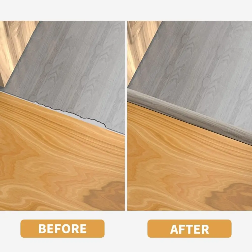 NEW Carpet To Tile Floor Transition Strip Self Adhesive Flat Edging Trim Strip PVC Laminate Threshold Cover Doorway view 2