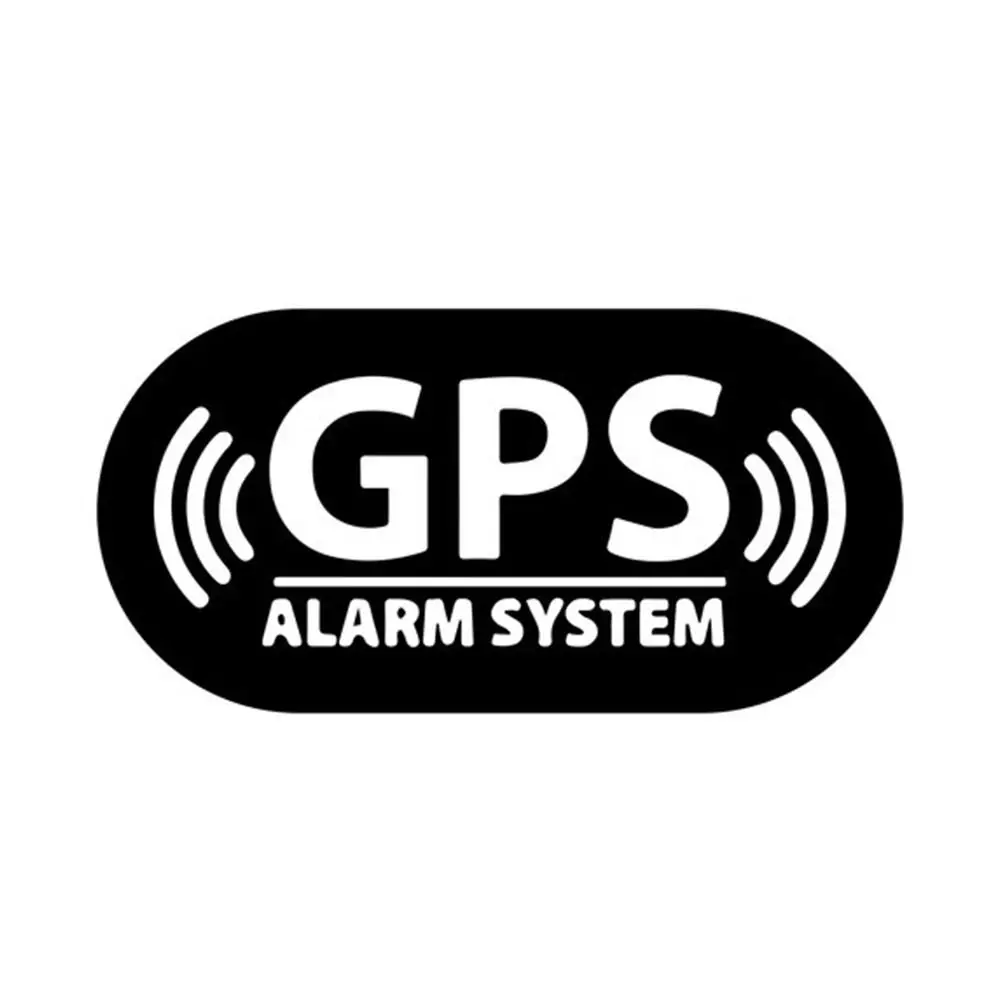 16*8cm GPS Tracking Alarm Sticker Vinyl Multicolor Reflective Warning Sticker Vehicle Supplies Motorcycle Alarm System Decal