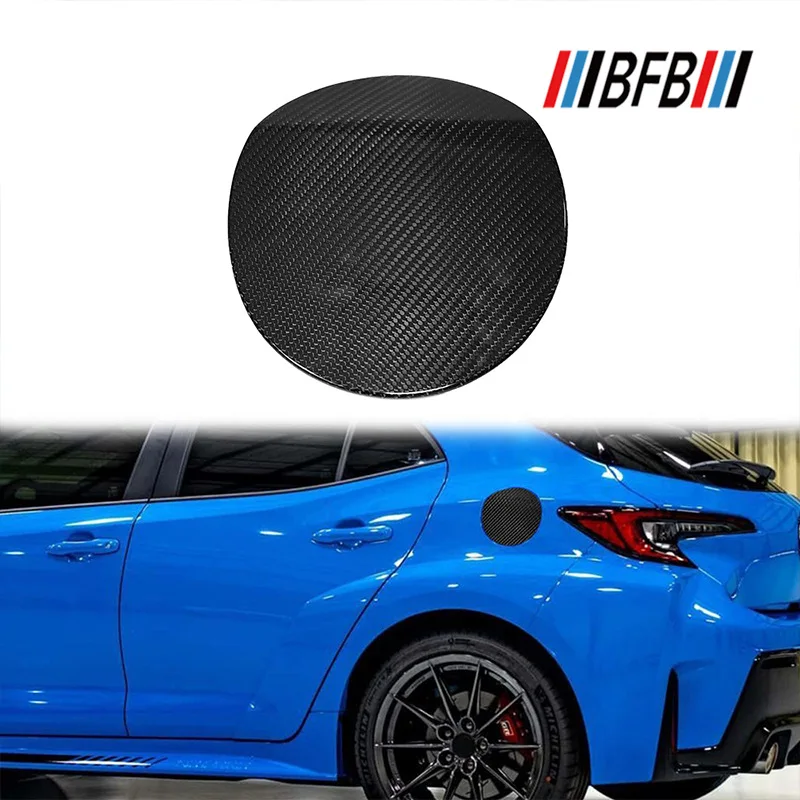 

For TOYOTA Corolla GR Real Dry Carbon Fiber Fuel Tank Protective Cover Sticker exterior Body Kit Modification Accessories 23-25