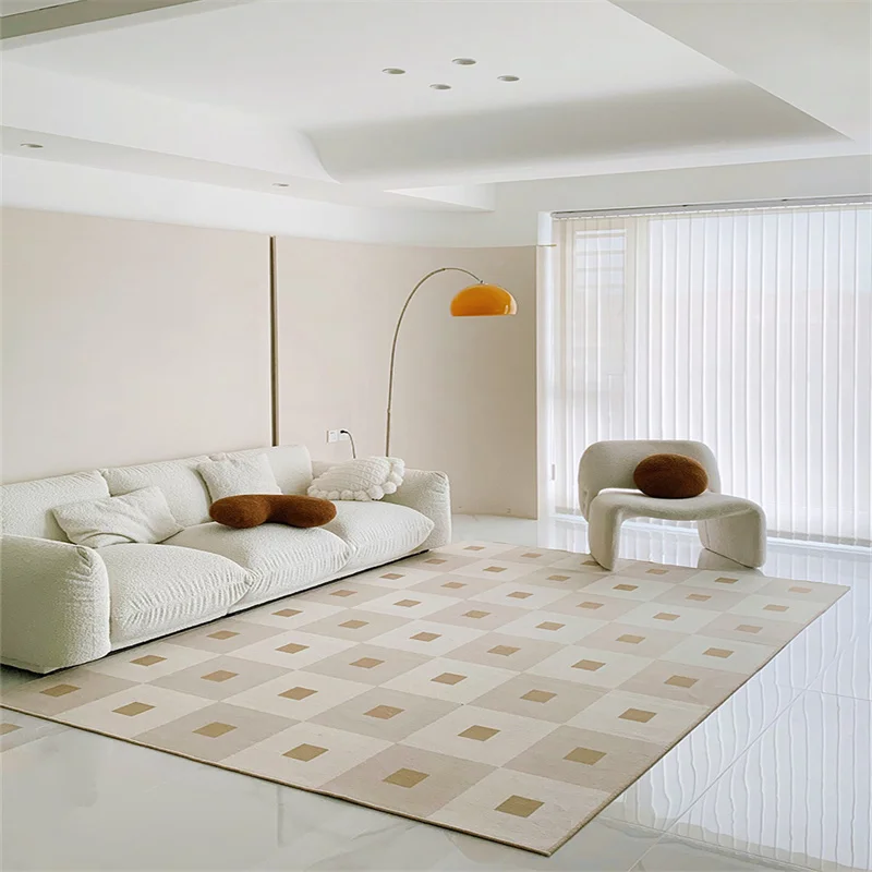 Vintage Non-Slip Carpets for Home, Living Room Decoration, Bedside Soft Rug, Light, Luxury, Senior Study, Cloakroom, Bedroom