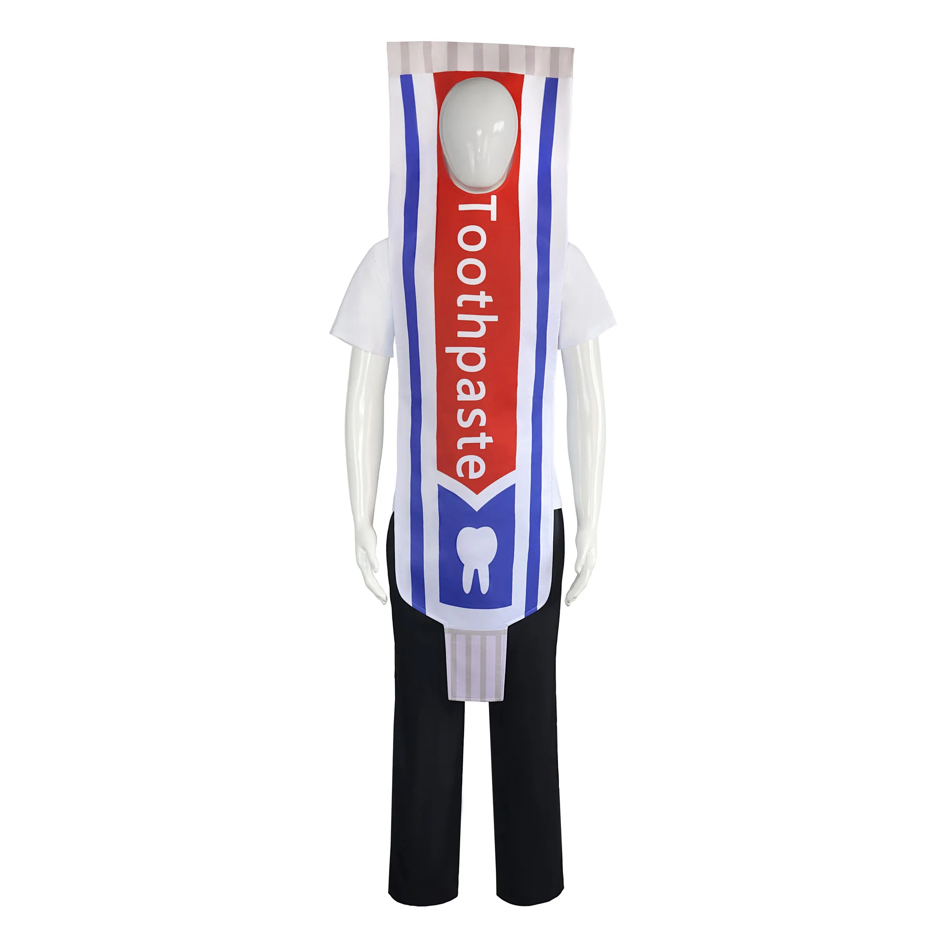 Foreign Trade Toothbrush Toothpaste Couple Cosplay Costume Halloween Funny Role Play Outfit for Men Women Party In Stock Set