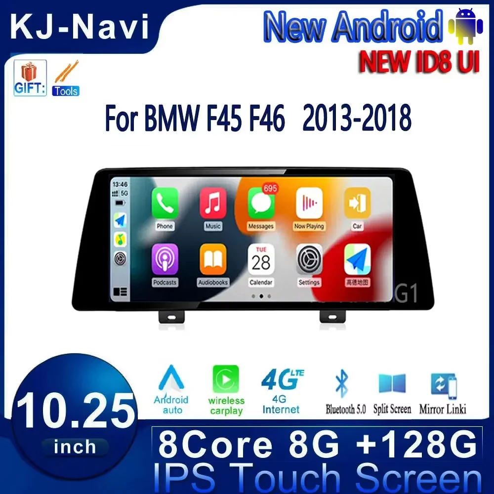 

For BMW 2 series F45 F46 2013-2018 Auto Monitor GPS Navigation Stereo Radio Multimedia Player 10.25" Android 13 Wireless Carplay