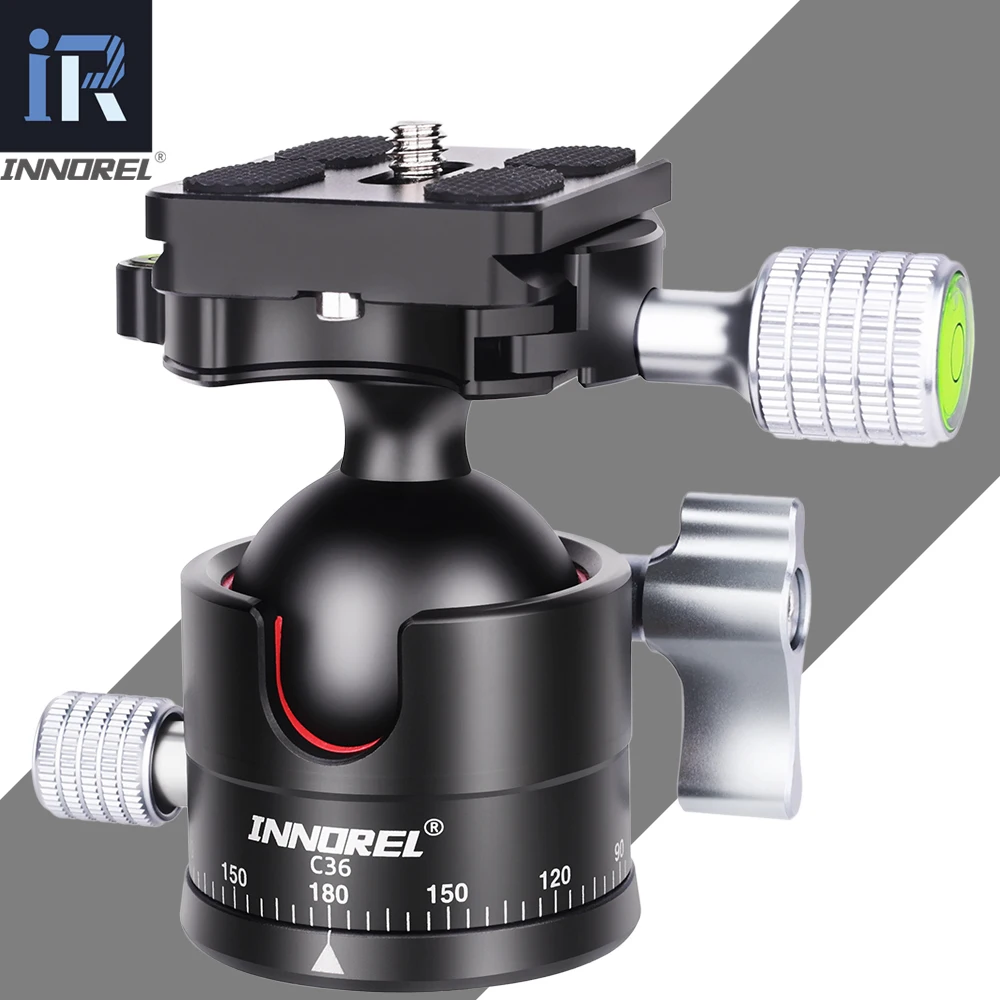 

Низкопрофильная шариковая головка INNOREL D36 36 мм CNC металлическая панорамная головка штатива для камеры на 360 ° для штатива, монопода, DSLR-камеры s, видеокамеры
