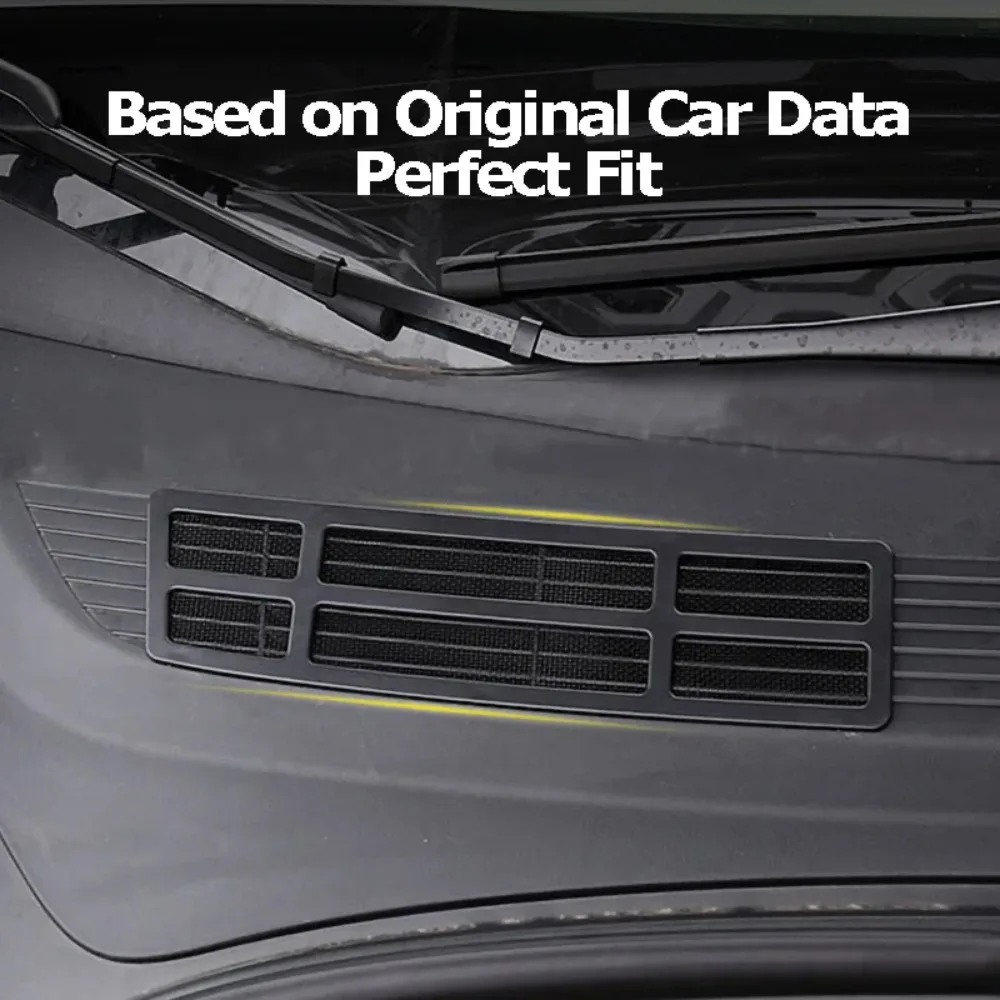 For Tesla Model 3 Model Y Air Inlet Insect‑Proof Protective Cover Intake Vent Grill Net Front Face Exterior Interior Accessories