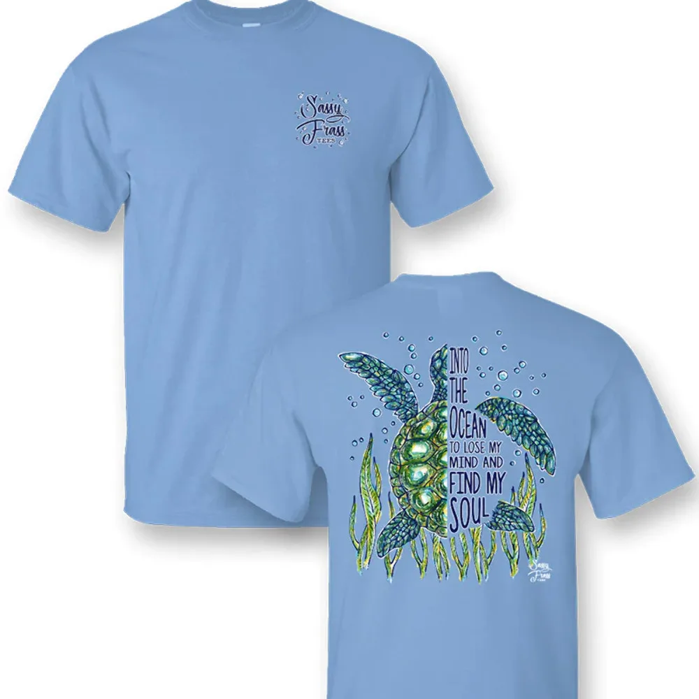 

Sassy Frass Into the Ocean to Find my Soul Turtle T-Shirt