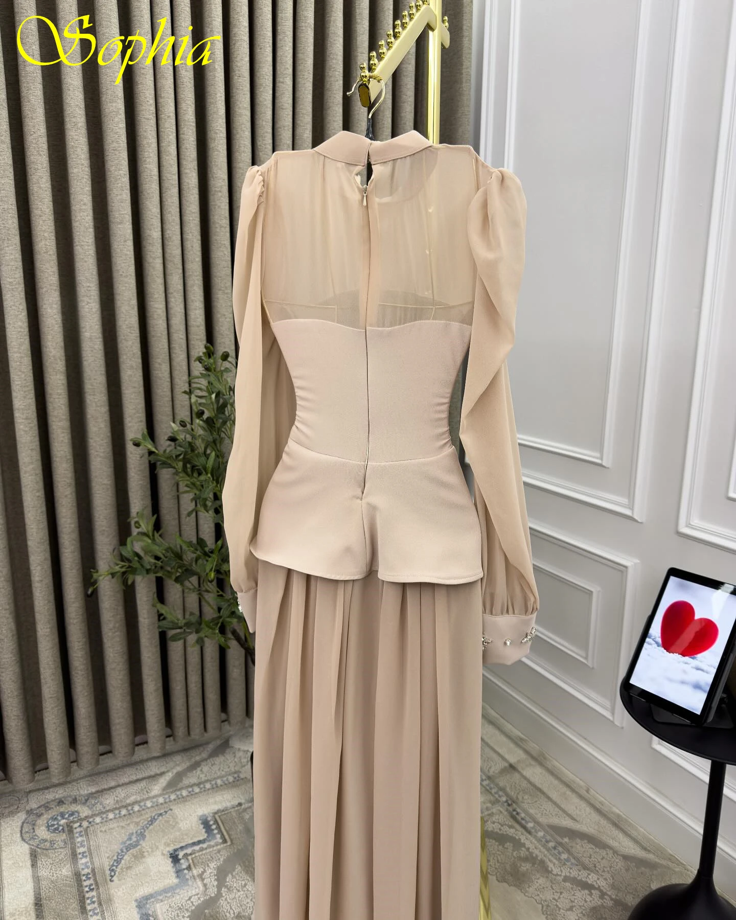 تخصيص ألف خط طاقم الرقبة بلا أكمام فستان سهرة كلاسيكي أنيق فساتين المشاهير حساسة موضة فستان الحفلات مزاجه #2