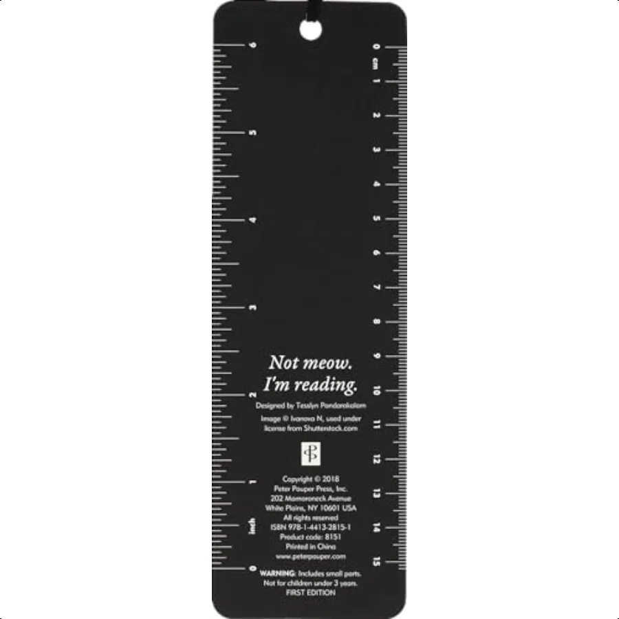 Nicht miauen, ich lese Perlen-Lesezeichen-Karton