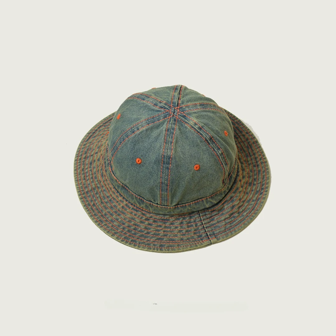 Dome Cowboy Fisherman Hat Spring Summer Fashion Brand Sun Hat Street Casual Men and Women Short Eaves Niche Retro Basin Hat