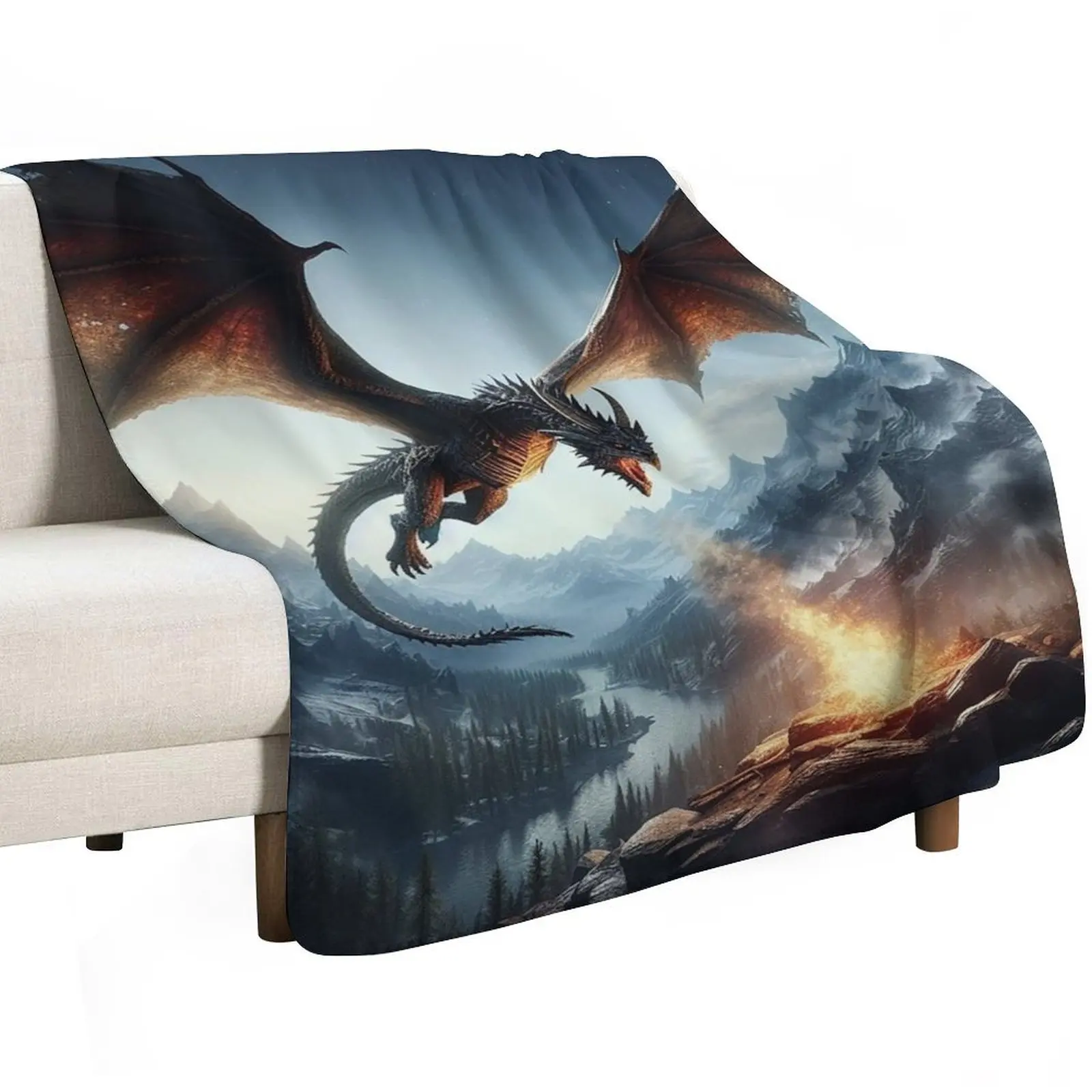 Unlock the Ultimate Dragon Fire Models with Skyrim: A Comprehensive Guide to Epic Fantasy Gaming Throw Blanket