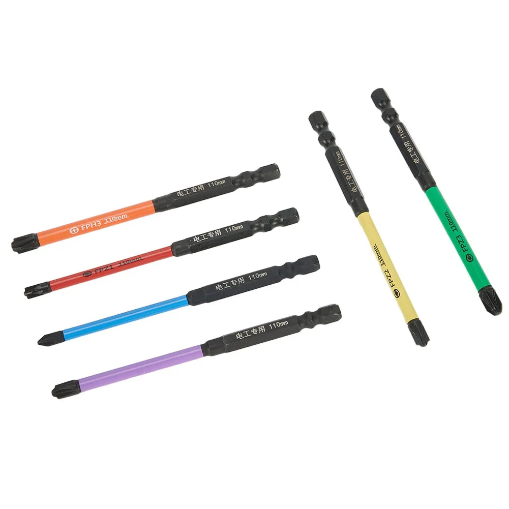 Cross Screwdriver PZ Screwdriver Bit Work More Easily Color Differentiation FPH1 FPH2 FPH3 FPZ1 FPZ2 FPZ3 For Electrician