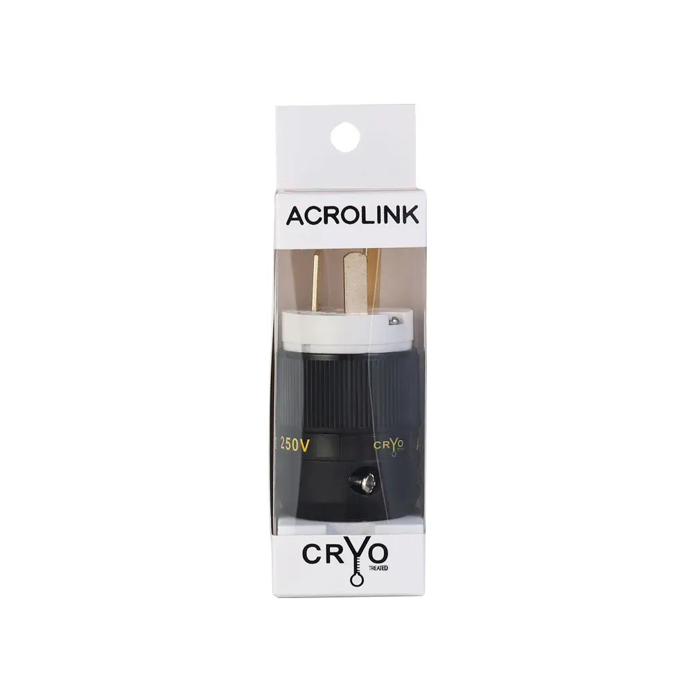 Acrolink Pure Brass Gold-plated National Standard Audiophile Power Cable Plug and Socket