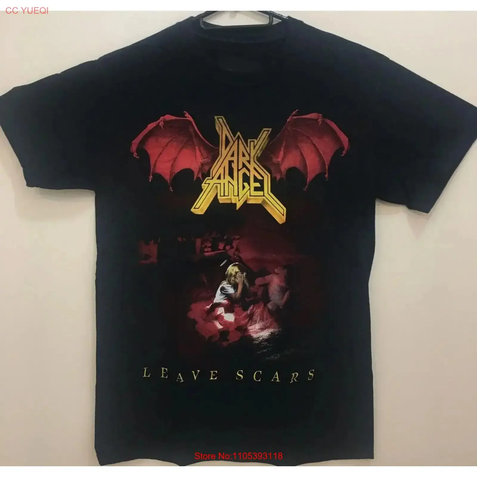 Dark Angel band t shirt Leave Scars thrash metal TE6100 vintage Washed Soft designer clothes Top For Everyday Wear streetwear
