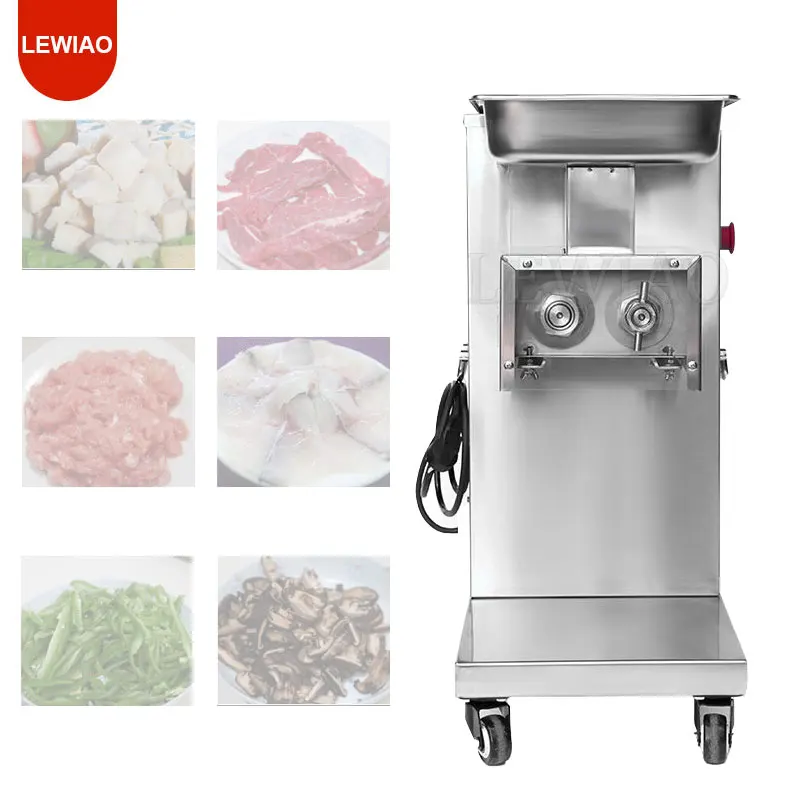 

Electric Meat Cutting Machine Stainless Steel Restaurant Vegetable Grinding Chopper 110V 220V
