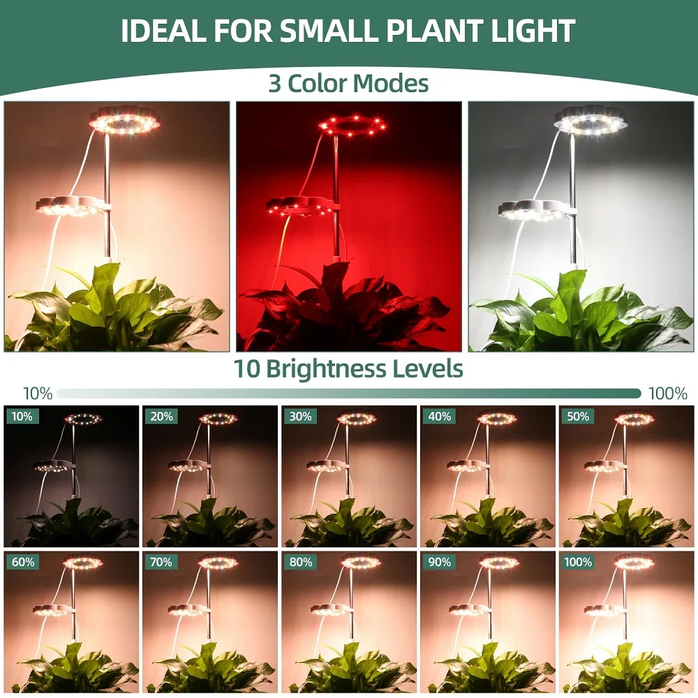 LED Full Spectrum Phyto Lamp USB 5V Plants Flowers Dimmable Grow Light for Indoor Office Potted Cultivo Hydroponic Planting3500K