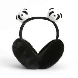 New Panda Earmuffs 2024 Autumn Innovative Luxurious Cute Plush Panda Soft Ear Muffs for Girl Woman Christmas Present