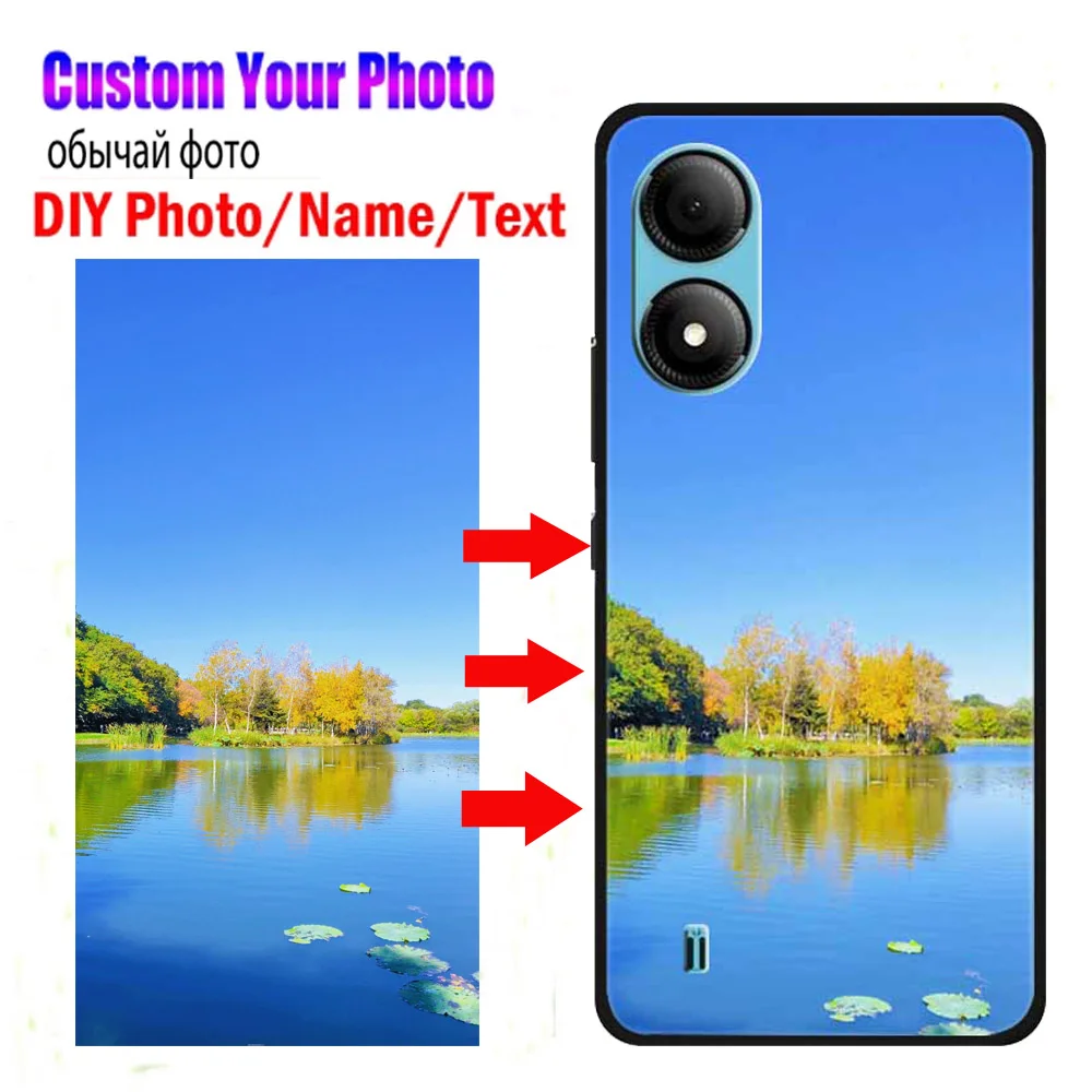 Custodie per telefoni personalizzate per ZTE Blade A33S Cover in Silicone foto Picture Design per ZTE Blade A72 5G A31 A51 L220 A71 custodie