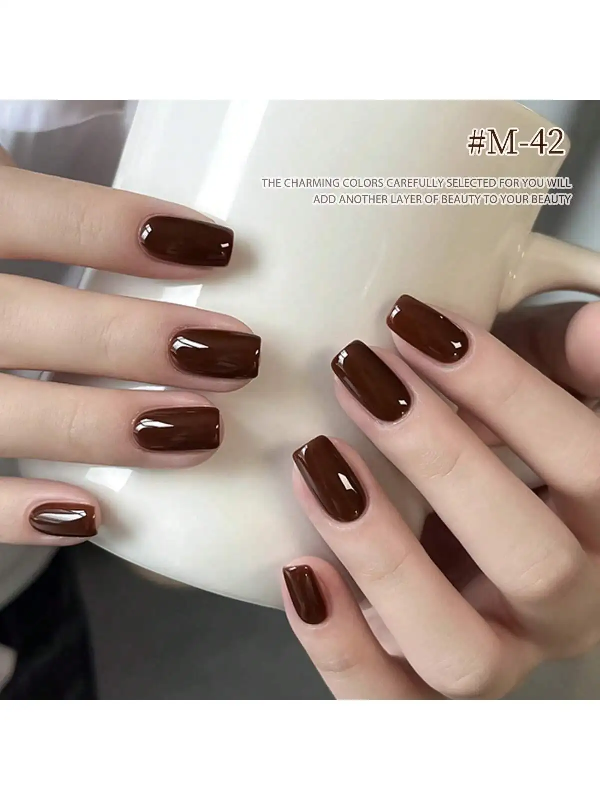 XEIJAYI 6 szt. 15ml Zestaw lakierów hybrydowych do paznokci, półtrwałe lakierki UV, komplety do manicure, lakier do paznokci UV LED do samodzielnego usuwania, do zdobienia paznokci DIY