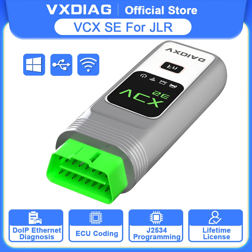 VXDIAG VCX SE For JLR DoIP Car OBD2 Diagnostic Tool VX708 Active Test Coding Programming for Jaguar Land Rover Pathfinder SDD