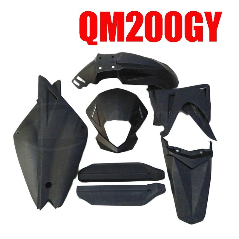 

Motorcycle All Plastic Body Covers for Suzuki Qingqi Genesis GXT200 GS200 QM200GY Dirtbike Fender Mudguard Windshield Side Panel