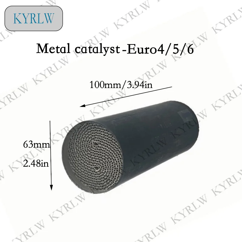

Metal catalyst converter Exhaust system for Engine 63*100mm Euro3/4/5/6 Reliable Emission Control for Standard Engines
