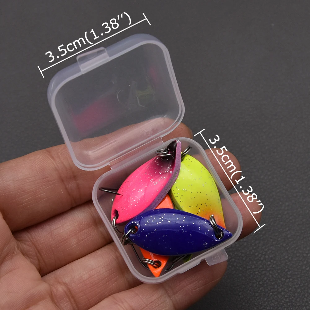 WDJYJ الصيد ملعقة معدنية VIBE إغراء jigbait ، صغيرة سبينر المتذبذب walleyes سمك السلمون المرقط جثم إغراء الأسماك الملونة معالجة الطعم