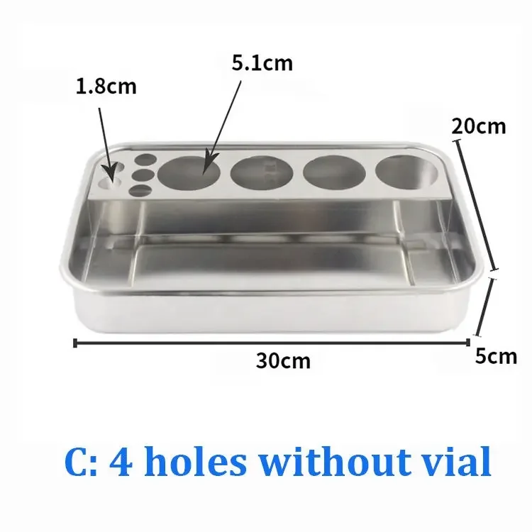 تصميم طبي مخصص متعدد الوظائف عالي الجودة لتشغيل الأسنان من الفولاذ المقاوم للصدأ، صينية معالجة الأسنان #4