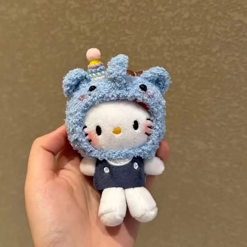 Sanrio Plüschtier Hello Kitty Schlüsselanhänger Anhänger Cartoon Charakter Rucksack Anhänger Plüschtier Mädchen Geburtstagsgeschenk Weihnachtsgeschenk