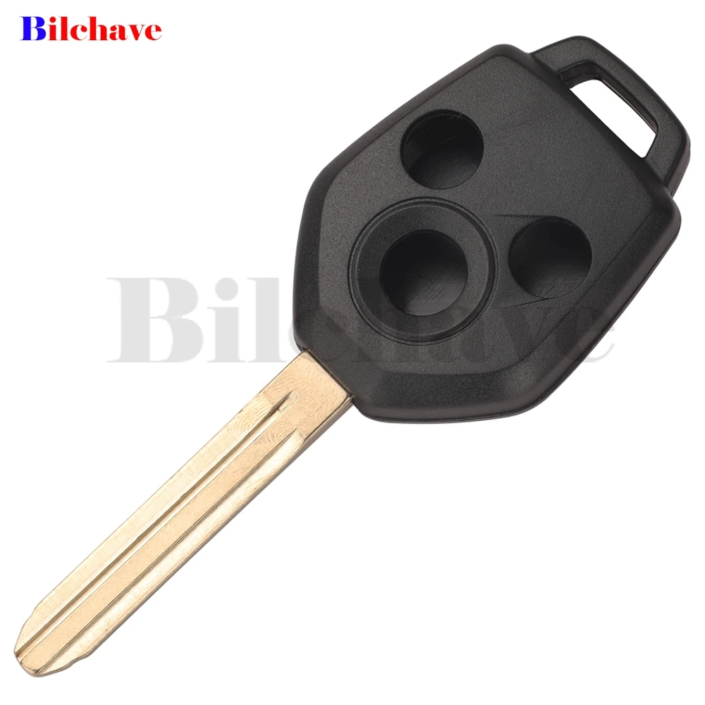jingyuqin Remote Car Key Shell Case Fob 3/4 Buttons For Subaru Forester Outback Legacy 2008 - 2014 Uncut Blade Replacement