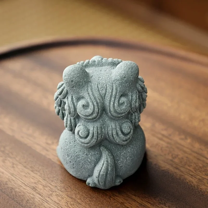 Chinese Kirin Imitation Stone Crafts Creative Decoration National Tide Mo Angry Car Decoration Home Outdoor Garden Bonsai